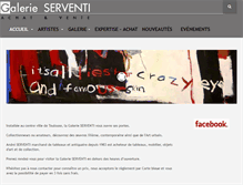 Tablet Screenshot of galerieserventi.com